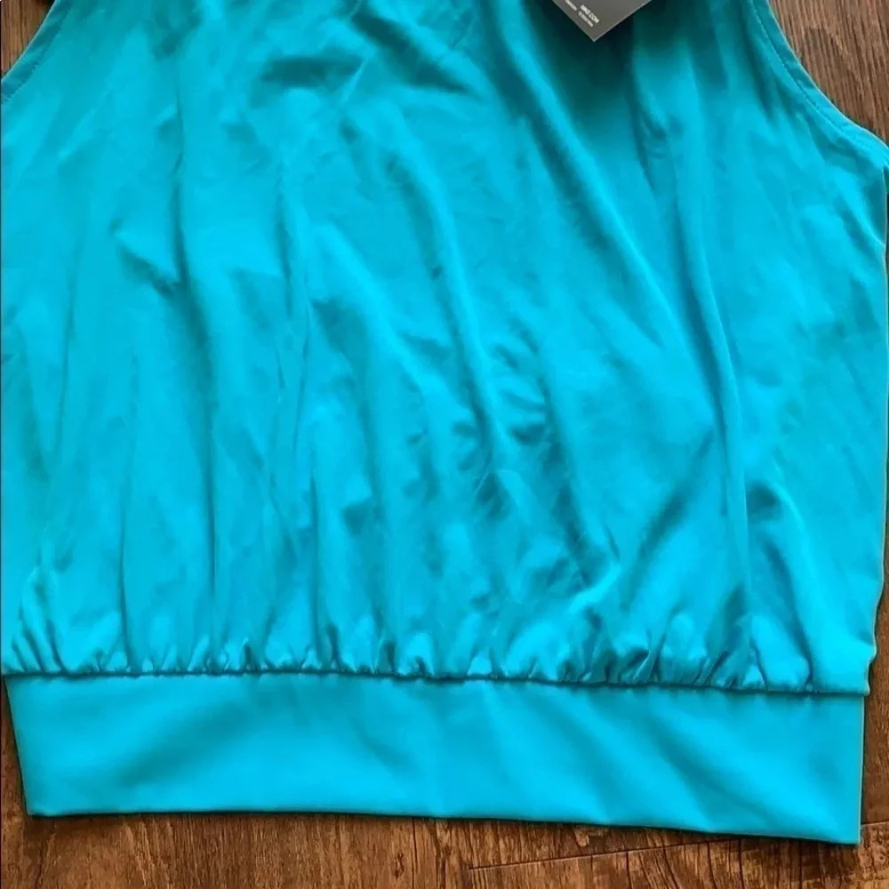 Nike Swim Tankini Blouson Top Sz S Blue NWT - Picture 7 of 11